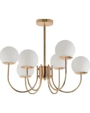 Sufitowa sześcioramienna lampa glamour - M028 - Łeba w sklepie Edinos.pl