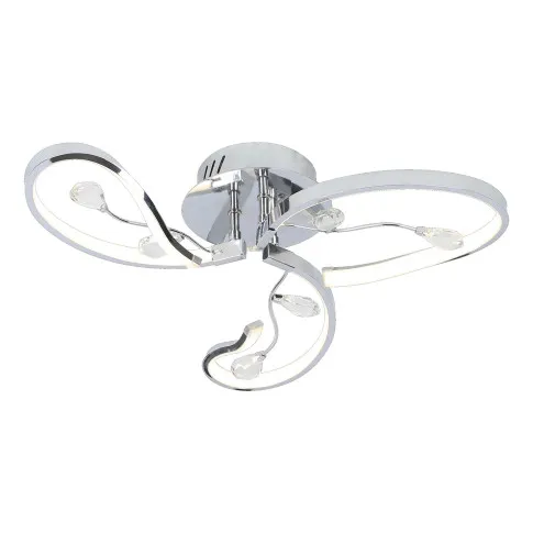 srebrna lampa wiszaca M030  Tentis