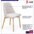 Fotografia Jasnobeżowe krzesło tapicerowane nowoczesne - Fima 8X z kategorii Krzesła