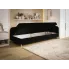Czarne otwarte łóżko Esmeri 5X