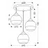 Wymiary potrójnej lampy wiszącej D237-Gris