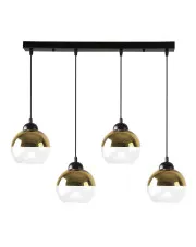 Nowoczesna lampa wisząca z czterema kloszami - D239-Gris w sklepie Edinos.pl