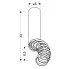 Wymiary lampy sufitowej D24-Exin