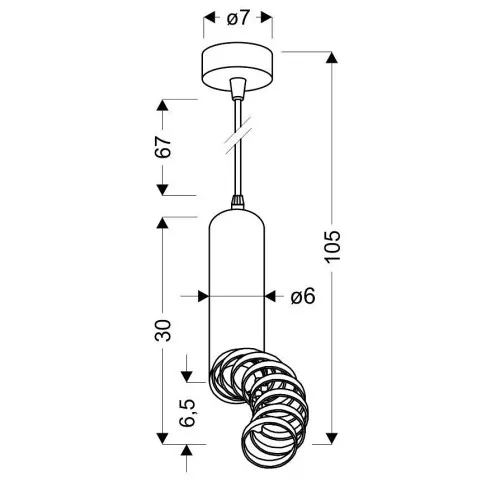  Wymiary lampy D240-Exin