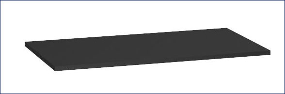 Czarny blat łazienkowy Algo 7X