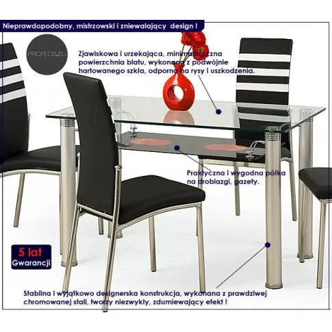 Fotografia Stół szklany Whitor z kategorii Stoły