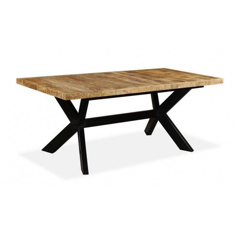 Zdjęcie produktu Prostokątny stół z drewna mango w stylu loft  Kalis 5X – jasnobrązowy .