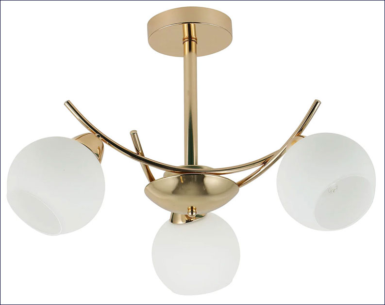 Złota lampa wisząca D248-Haiti