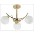 Złota lampa wisząca D248-Ilumox