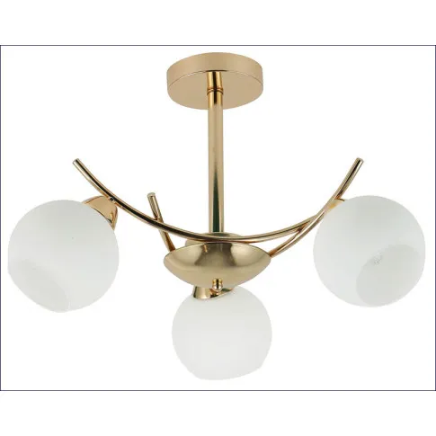 Złota lampa wisząca D248-Ilumox