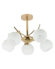 Złota lampa wisząca w stylu glamour - D249-Ilumox w sklepie Edinos.pl
