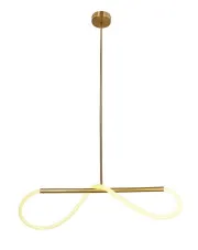 Złota modernistyczna lampa wisząca LED 80 cm - D252-Venillo w sklepie Edinos.pl
