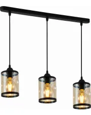 Potrójna lampa wisząca w stylu glamour - M036 - Dorado w sklepie Edinos.pl