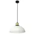 Wisząca jednokloszowa biała lampa sufitowa - M040 - Odri