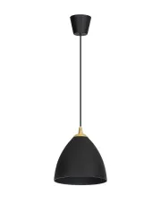 Czarna wisząca lampa w nowoczesnym stylu - M042 - Etor  w sklepie Edinos.pl