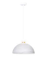 Biała wisząca lampa sufitowa - M045 - Rotip w sklepie Edinos.pl