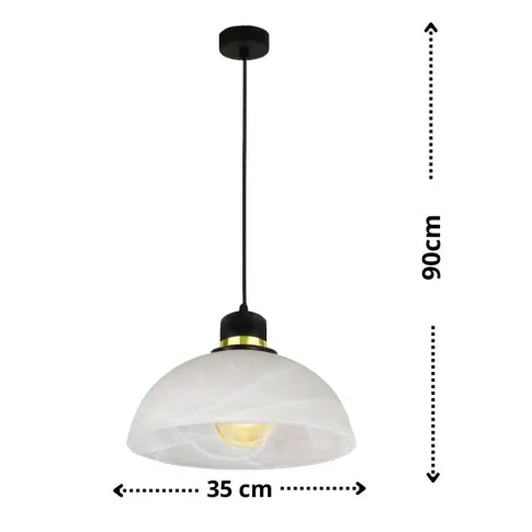 wymiary lampy do salonu trofo M049