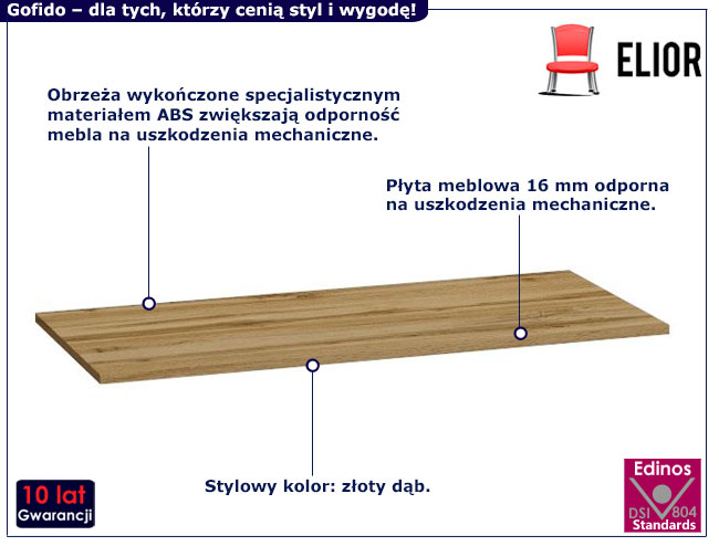 Blat łazienkowy 100 cm Arezzo 6X