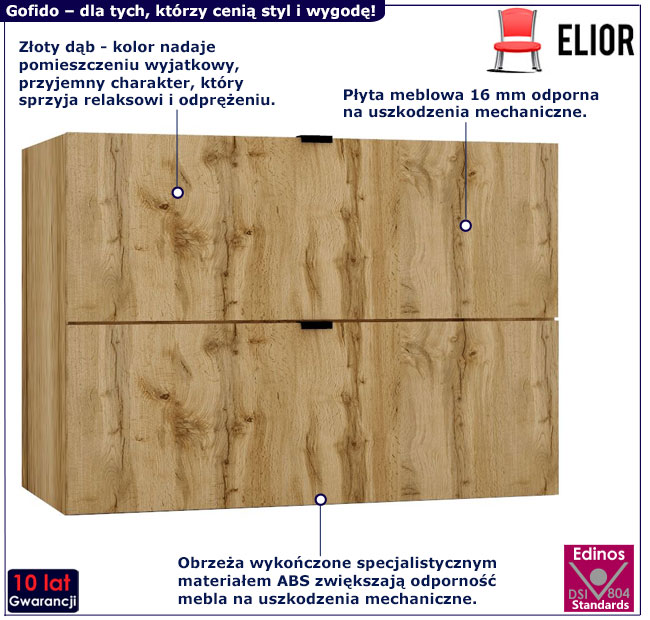 Szafka łazienkowa 80cm Gofido 11X
