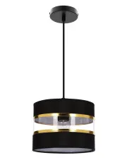 Czarna wisząca nowoczesna lampa - D253-Gronis w sklepie Edinos.pl