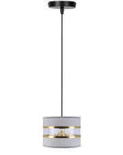 Szara pojedyncza lampa wisząca - D253-Gronis w sklepie Edinos.pl