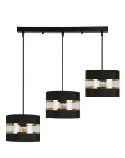 Nowoczesna potrójna czarna lampa wisząca - D255-Gronis w sklepie Edinos.pl