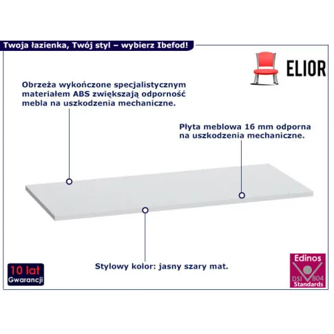 Blat łazienkowy pod umywalkę Ibefod 6X