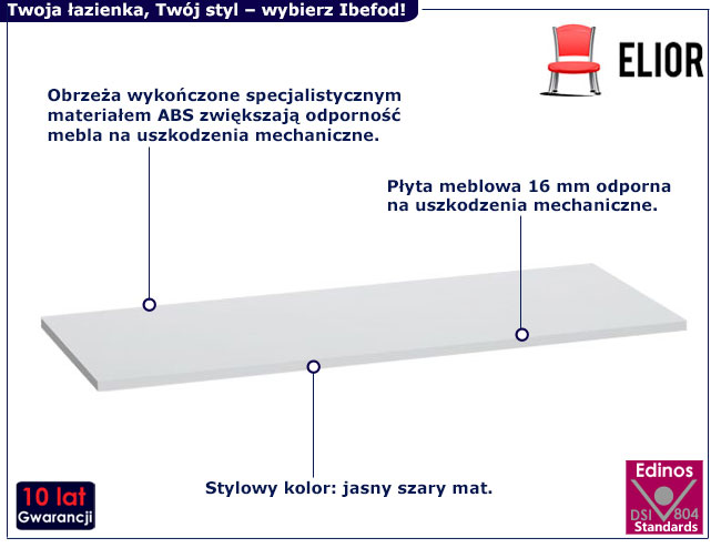 Blat łazienkowy 120 cm Ibefod 7X