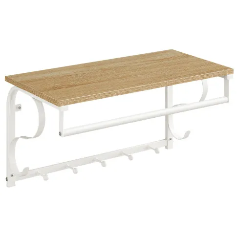 Metalowa półka z wieszakiem na kurtki Jorkis 12X