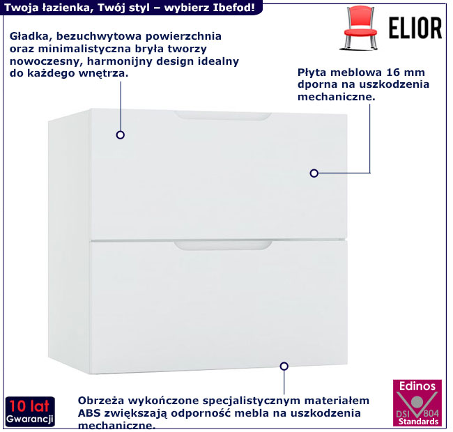 Szafka łazienkowa 60cm Havis 10X