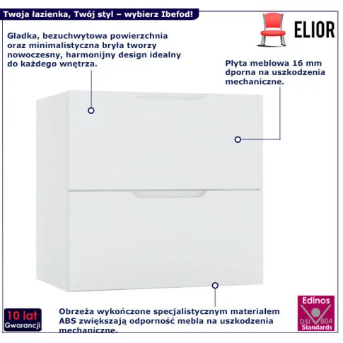 Wisząca szafka łazienkowa 60 cm Ibefod 10X