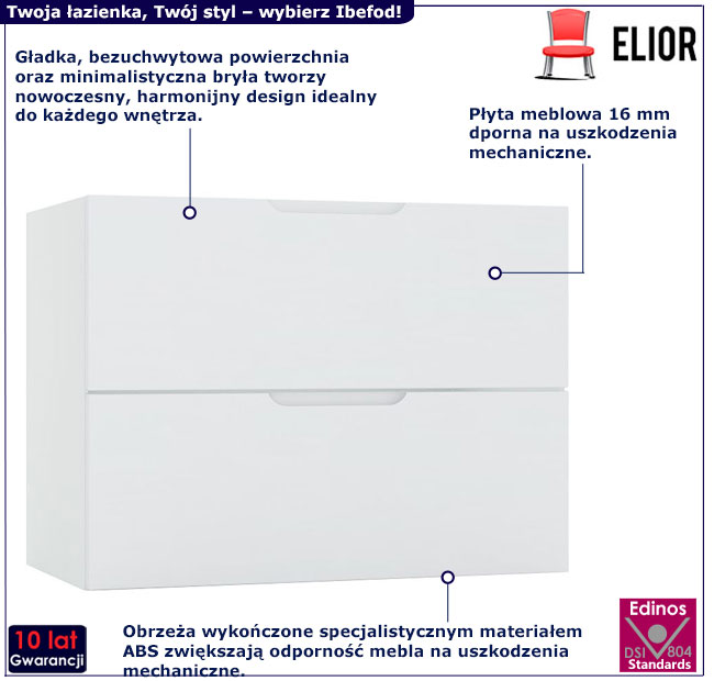 Szafka łazienkowa 80cm Ibefod 11X