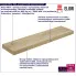 Prosta półka ścienna nad łóżko Jorkis 10X dąb sonoma