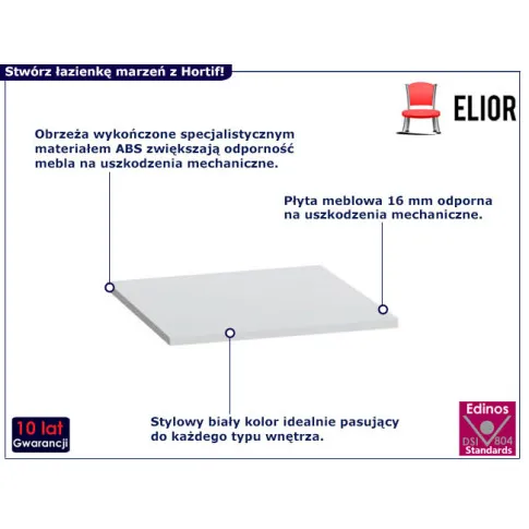 Blat 40 cm łazienkowy  Hortif 3X