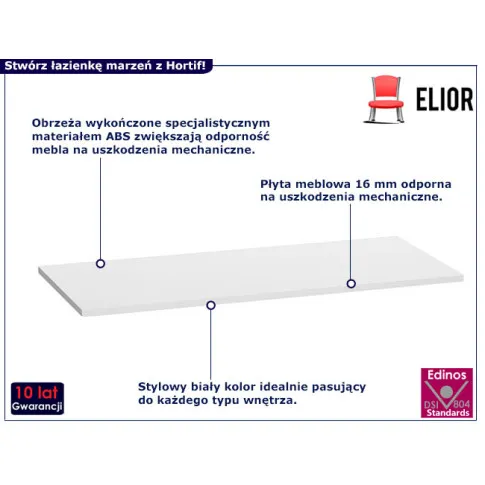 Bbiały blat 60 cm Hortif 4X