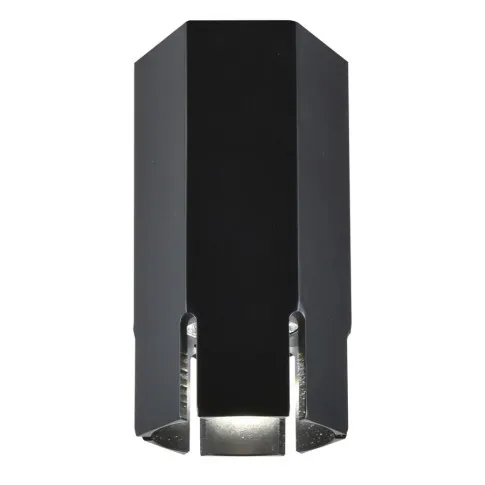 Czarna pojedyncza lampa wisząca D257 Zebrix
