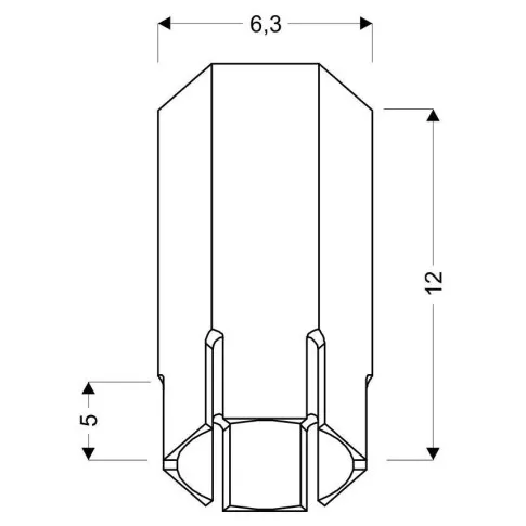 Wymiary lampy sufitowej D257-Zebrix