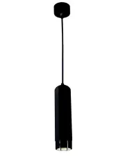 Czarna wisząca lampa tuba - D258-Zebrix w sklepie Edinos.pl