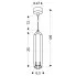 Wymiary lampy wiszącej D258-Zebrix