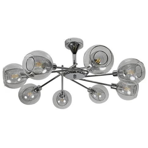 Srebrna lampa sufitowa D277-Gela