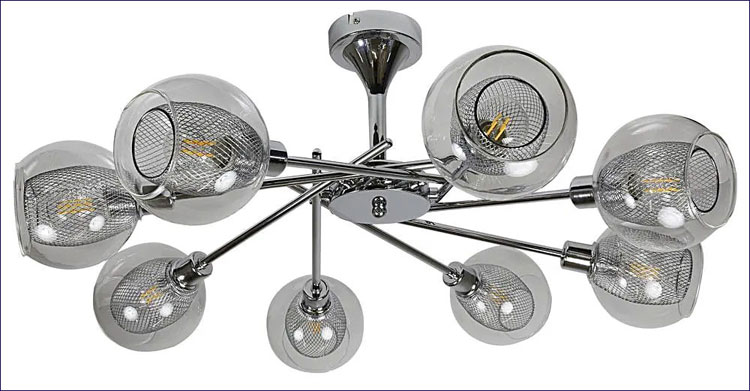 Chromowana lampa wisząca D277-Konta