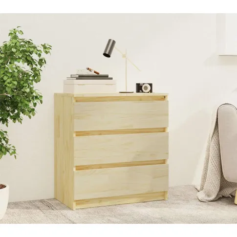 Zdjęcie naturalna sosnowa komoda z 3 szufladami Prelude | Edinos.pl