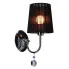 Czarna lampa ścienna D261-Gromes