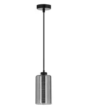 Srebrna pojedyncza lampa wisząca - D264-Zifrel w sklepie Edinos.pl