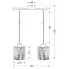 Wymiary lampy wiszącej D265-Zifrel
