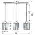 Wymiary lampy wiszącej D266-Zifrel