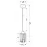 Wymiary lampy wiszącej D264-Zifrel