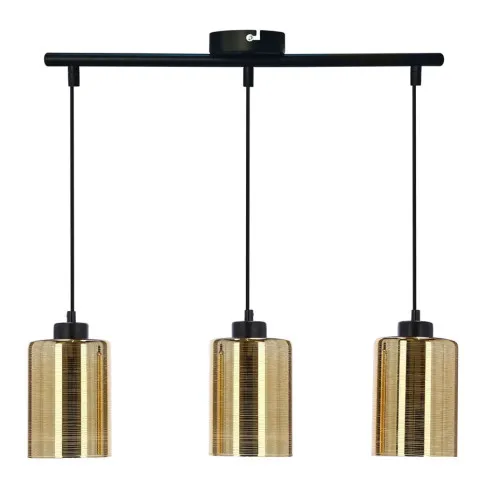 Złota potrójna lampa wisząca D266-Zifrel