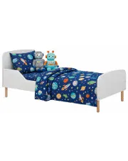 Białe łóżko dziecięce z materacem 90x180 cm - Inver 3X w sklepie Edinos.pl