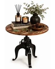 Okrągły stolik barowy do kuchni – Ira 3X w sklepie Edinos.pl